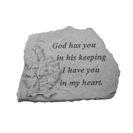 Kay Berry God Has You Memorial Stone, Ivory KA313317
